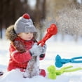 thumbnail image 5 of Snow Toys, Snowball Maker Ball Shaper Molds Snow Fights Tool Winter Toys Ball Clip Games Outdoor(Red Dinosaur), 5 of 6