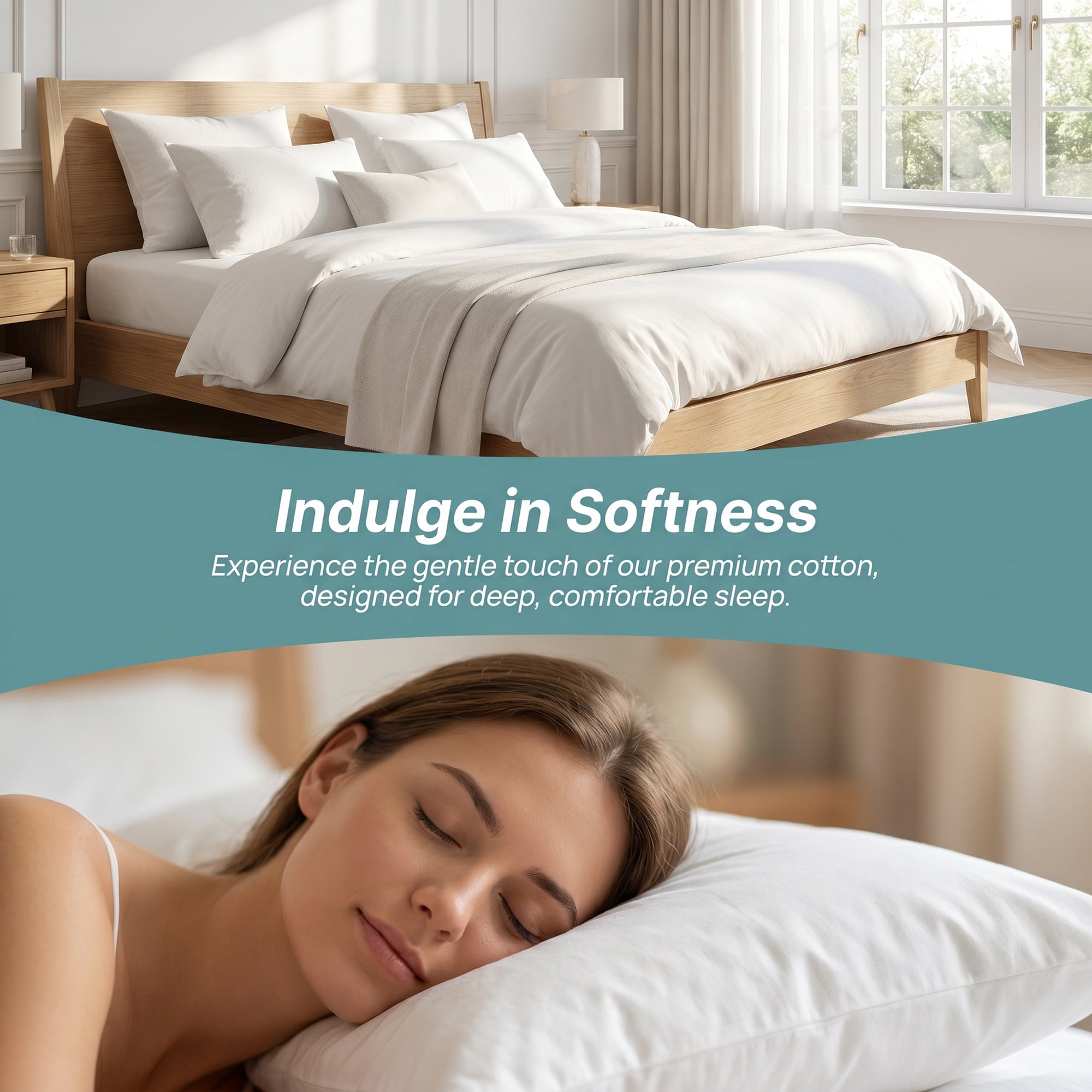 Unique Bargains Standard-size Zippered Pillow Protector Waterproof Polyester White