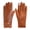 Caramel, variant on BadPiggies Winter PU Leather Suede Gloves for Women, Warm Thermal Touchscreen Texting Dress Driving Motorcycle Gloves Fleece Lining (Brown)