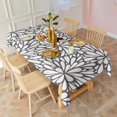 thumbnail image 3 of Rectangle Waterproof Tablecloth 60×120 Inch, Dahlia Floral Reusable Indoor/Outdoor Durable Table Cover for Party Kitchen Dinner Room Decor, 3 of 6