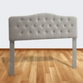 thumbnail image 3 of Adjustable Heigh Headboard with Linen Upholstery and Button Tufting for Bedroom,Twin,Natural Linen, 3 of 12