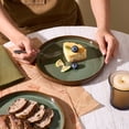 thumbnail image 6 of Famiware 12-Piece Stoneware Dinnerware Set, Microwave & Dishwasher Safe - Service for 4, Moss, 6 of 8