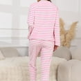 thumbnail image 5 of Fgvctg Pajama Sets for Women 2 Piece Comfy Flannel Lounge Set Knit Ribbed Loungewear Pajama Pullover Long Sleeve Pjs Loose Winter Outfits Hot Pink M, 5 of 5