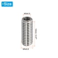 thumbnail image 2 of Unique Bargains Adaptateurs Filetage Manchon Réducteur Écrou M5x0,8 Mâle à M3x0.5 Femelle pour Réparer Insert Écrou Vis Réducteur 12mm 10 Pcs, 2 of 5