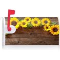 thumbnail image 2 of Fall Sunflower Wood Board Decoration Mailbox Cover with Magnetic Strip Summer Autumn Mailbox Wraps Post Letter Box Cover Standard Size 21" X 18" for Garden Outdoor Yard Decor, 2 of 6