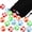 Red, Blue, Green, Orange, variant on 20 Pieces Sticky Balls for Fabric Dart Board, Dart Hook and Loop Safe Sport Balls Darts Accessories for Indoor and Outdoor Party
