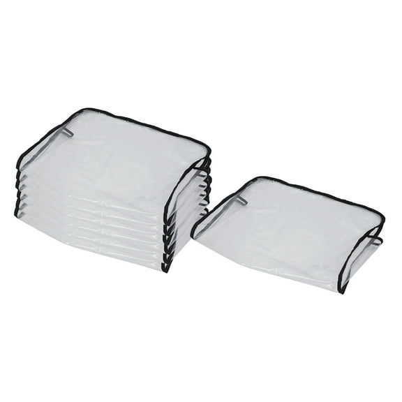 7x Hair Barber Chair Back Cover Salon transparent cover