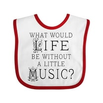 Inktastic Music Lover Musician Quote Boys or Girls Baby Bib