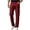 Wine, variant on Hinvhai Mens Cotton Linen Blend Golf Dress Pants, Flat Front, Durable Twill, Regular Fit, Breathable & Lightweight White