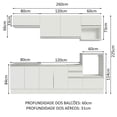 thumbnail image 3 of Cocina Integral Completa Modular Madesa Glamy 260cm BB 02, 3 of 5