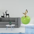 thumbnail image 2 of Estatua de reno,Estatua de reno negro,decoración del hogar,arte y artesanía,Estatua,Escultura de fruta artificial,estatua y artesanía,Colección de figuras de cerámica para decoración del, 2 of 8