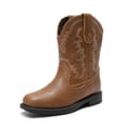 thumbnail image 1 of Botas DREAM PAIRS para Niños Vaqueras Western Punta Cuadrada Marrón, 1 of 7
