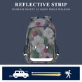 thumbnail image 5 of FORMRS Unisex School Backpack 17" Student Travel Bag with Laptop Compartment, Pink Raspberries, 5 of 7