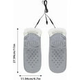 thumbnail image 4 of USB Heated Socks for Men and Women Indoor Foot Warmer Slipper Socks with Fast Heating 40°C Constant Temperature Thermal Acrylic Fleece Lining, 4 of 5