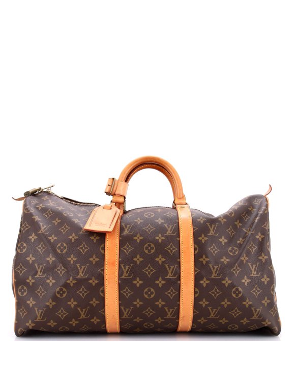 Pre-Owned Keepall Bag Monogram Canvas 50 By Rebag