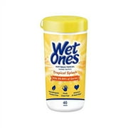 Wet Ones Antibacterial Hands Wipes, Citrus 40 Each (Value Pack of 5)