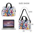 thumbnail image 3 of FORMRS 16" Laptop Sleeve Bag Carrying Case with Handle Travel Shoulder Briefcase, Musical Pattern, 3 of 8