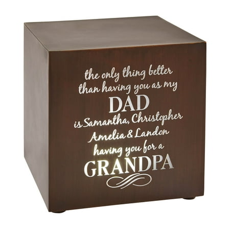 Personalized The Best Part of You Light-Up Cube - Available in Brown or