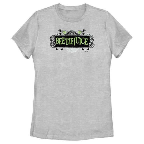Women's Beetlejuice Classic Green Logo Graphic T-Shirt
