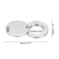 thumbnail image 2 of Uxcell  Copper Peephole Cover Rotating Door Viewer Covers With Self-Adhesive Tool For Home 5/8" Bright Chrome, 2 of 6