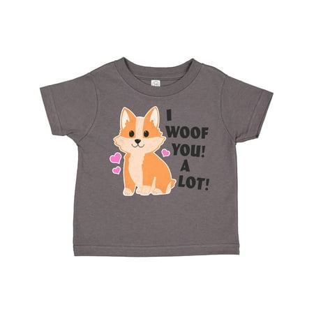 

Inktastic I woof you a lot with Corgi Illustration Boys or Girls Toddler T-Shirt