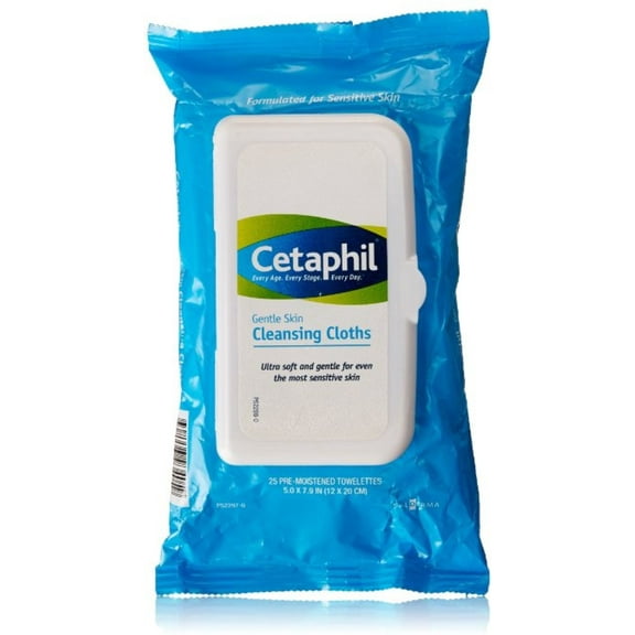 Cetaphil Gentle Skin Cleansing Cloths 25 ea (Pack of 3)