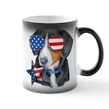 

CafePress - Entlebucher Mountain Dog Patriotic - 11 oz Color Changing Magic Mug
