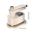 thumbnail image 3 of Mini plancha de vapor plegable de 40 W para ropa y telas antiarrugas (Beige EU) Likrtyny  Libre de BPA, 3 of 6