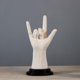thumbnail image 3 of Creative Rock Gesture Estatua de resina Escultura de Músico Figuras coleccionables de gestos ano para mesitas de noche Bar Gabinete Blanco Sunnimix estatua escultura, 3 of 8