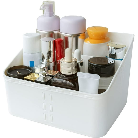 Kosmetikbox Organizer, Aufbewahrungskorb, vielseitige Sortierbox, Make-up-Aufbewahrung mit 3 Fächern