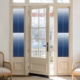thumbnail image 2 of Navy Blue Ombre Window Privacy Film, Modern Abstract Art Gradient Aesthetics Static Cling UV Sun Blocking Heat Control Window Tint, Non-Adhesive One Way Windows Privacy Cover 17.7''x78.7'', 2 of 7