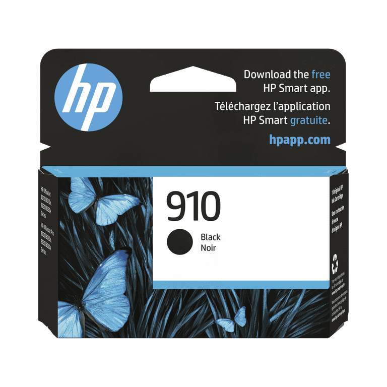 HP 910 (3YL61AN) Original Standard Yield Inkjet Ink Cartridge - Black - 1 Each - 300 Pages HP 910 (3YL61AN) Original Standard Yield Inkjet Ink Cartridge - Black - 1 Each - 300 Pages