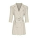 thumbnail image 5 of Traje de primavera y otoño para mujer, solapa, doble botonadura, cintura, Color sólido, ajustado, manga larga, vestido con cinturón de guirnalda Pompotops hdfakjf9690, 5 of 8