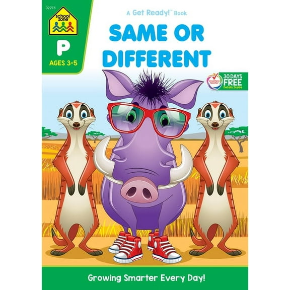 School Zone Same or Different Workbook