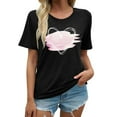 thumbnail image 1 of LUOGENLI T-shirts pour Femmes Mode Décontractée Chemises Imprimées Col Rond Manches Courtes Tee Tops Tunique Blouse Vintage T-shirts pour Femmes Tee Graphique Saint-Patrick Noir G, 1 of 4