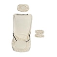 thumbnail image 4 of twisto Office Chair Covers Removable Elastic Chair Seat Cover with Headrest Slipcover And Armrest Protector Polyester Yarn Suitable for Home Office Study Spa White, 4 of 8