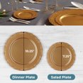 thumbnail image 4 of Posh Setting Disposable Plastic Plates Set, Vintage Gold Party Plates, 60 Pack (30 Guest) 30 x 10.25 Dinner & 30 x 7.5 Salad/Dessert Plate, 4 of 7
