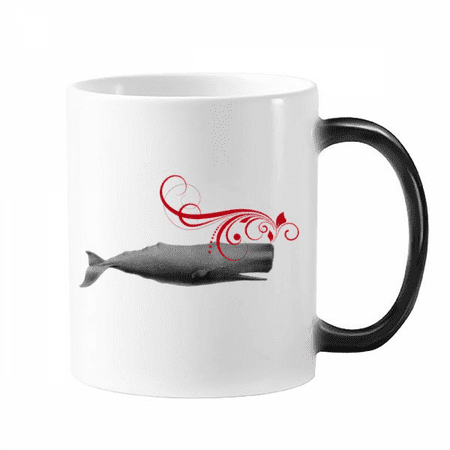 

Whales Swim Breathe Mug Changing Color Cup Morphing Heat Sensitive 12oz