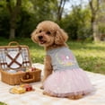 thumbnail image 2 of Costume de Pâques Lapin Tenue Design Mignon Polyester Léger pour Chiens Chats Fête Festive Séances Photo, 2 of 4