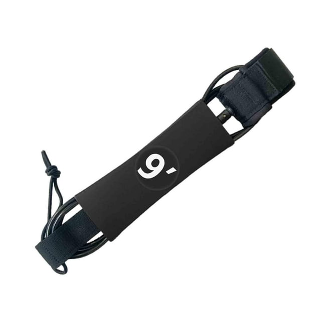 QualitChoice Surfboard Leash Paddleboard Leash Surfing Leash for Surfing Rope Replacement Diameter 7 inch black Diameter 9 inch