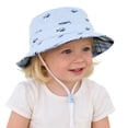 thumbnail image 2 of CHUMUD Kids Sun Hat, Toddler Reversible Bucket Hat with Fish Embroidery, Cotton Blend Breathable UPF Protection Hat for Boys Girls 6 Months-14 Years Old, 2 of 9