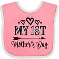 thumbnail image 3 of Inktastic My 1st Mothers Day Girls Baby Bib, 3 of 4
