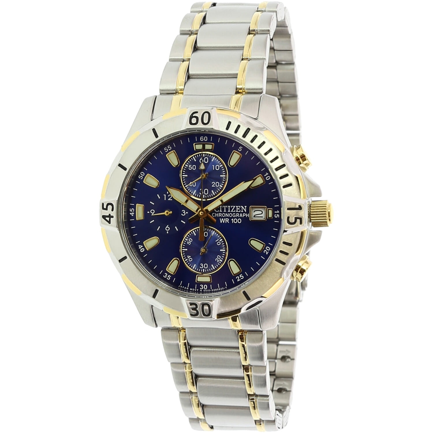 CITIZEN - Citizen Men's Quartz Chronograph Blue Dial Watch - AN3394-59L - Walmart.com - Walmart.com