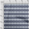 thumbnail image 1 of oneOone Viscose Jersey Fabric Argyle Style Ikat Printed Fabric 1 Yard 60 Inch Wide, 1 of 5
