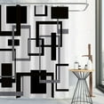 thumbnail image 1 of KOETAR Modern Abstract Polyester Shower Curtain, 72" x 84" Waterproof, 1 of 5