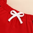 thumbnail image 6 of Sopiago Baby Girl Summer Outfit Cow Print Short Sleeve T Shirt Tops and Stretch Shorts Toddler Girl Clothing Set 6-9 Months,Red, 6 of 7