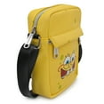 thumbnail image 2 of Nickelodeon Bag, Crossbody, SpongeBob SquarePants, Biting Lip Expression, Yellow, Vegan Leather, 2 of 6