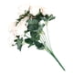 thumbnail image 5 of Ramo de flores de rosas artificiales Simulación Ramo de novia Seda Rosa falsa Decoración del hogar, Borde rosa blanco AweSitey HA7293-06B, 5 of 6