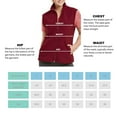 thumbnail image 5 of Women's Polar Fleece Zipper Vest Sleeveless Jacket, Burgundy 3XL, 1 Pack, 5 of 8