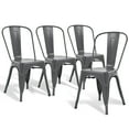 thumbnail image 7 of CL.HPAHKL Dining Chairs Set of 4, Metal Kitchen Chairs 330LBS Weight Capacity, Stackable Indoor Outdoor Chairs for Kitchen Dining Room Café Restaurant Bistro Patio Bar Chairs, Gray, 7 of 7